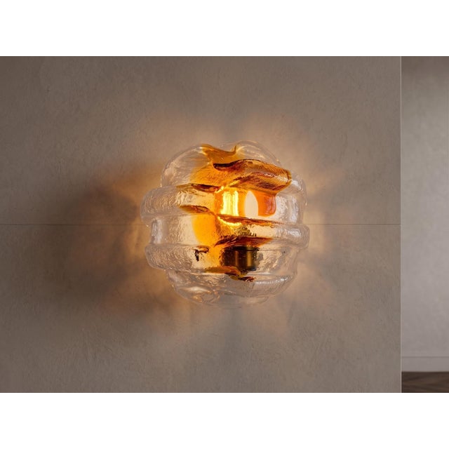 This lamp, which can be used as a wall sconce or ceiling light, was produced in the 1960s and 1970s. It is a perfect...