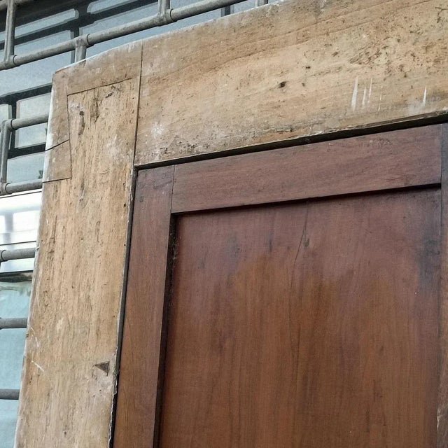 Brown 19th Century Two Frame Italian Door For Sale - Image 8 of 9