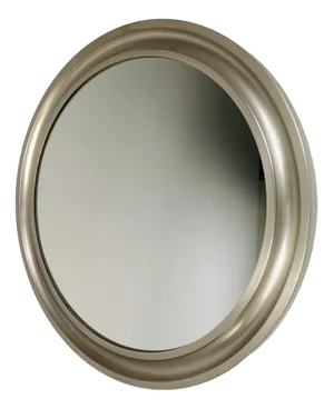 Round Steel Narciso Mirror by S. Mazza for Artemide, 1970s