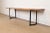 Late 20th Century Nakashima Style Modern Studio Crafted Monumental Live Edge Solid Walnut Slab Iron Base Console Table For Sale - Image 5 of 13