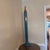 Vintage Midcentury Modern Blue Pencil Floor Lamp For Sale - Image 9 of 12