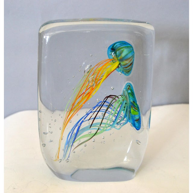 Mid-Century Modern Italian Glass Studio of Murano Handcrafted Fish Aquarium For Sale - Image 12 of 12