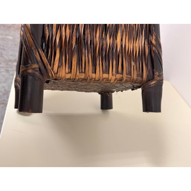 Japanese Ikebana Flower Basket For Sale - Image 11 of 12