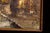 Signed European Street Scene Original Oil Painting in Ornate Gilt Frame For Sale - Image 4 of 13