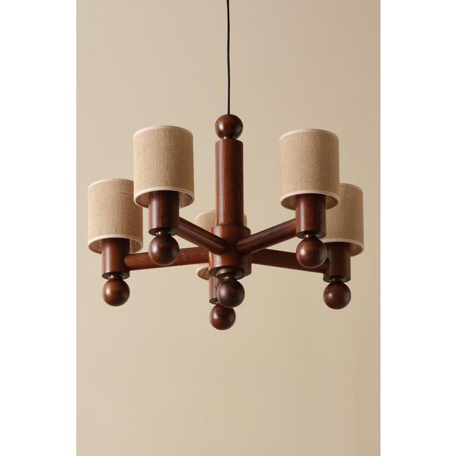 Designed by Uno & Östen Kristiansson, produced by Luxus. Set of 10 available. This piece is attributed to the mentioned...