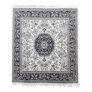Persian Tabriz Square Wool Rug 8’ X 8’ For Sale