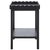 Wood Starlyn Scalloped Accent Table in Matte Black For Sale - Image 7 of 8