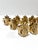 Hollywood Regency Vintage Heyco Brass Pineapple Napkin Rings – Set of 12 For Sale - Image 3 of 12