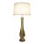1970s XXL Murano Sommerso Thick Swirl Art Glass Brass Table Lamp Barovier Toso Italy For Sale