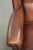 Dark Brown Sheepskin Wingback Lounge Chair For Sale - Image 7 of 14