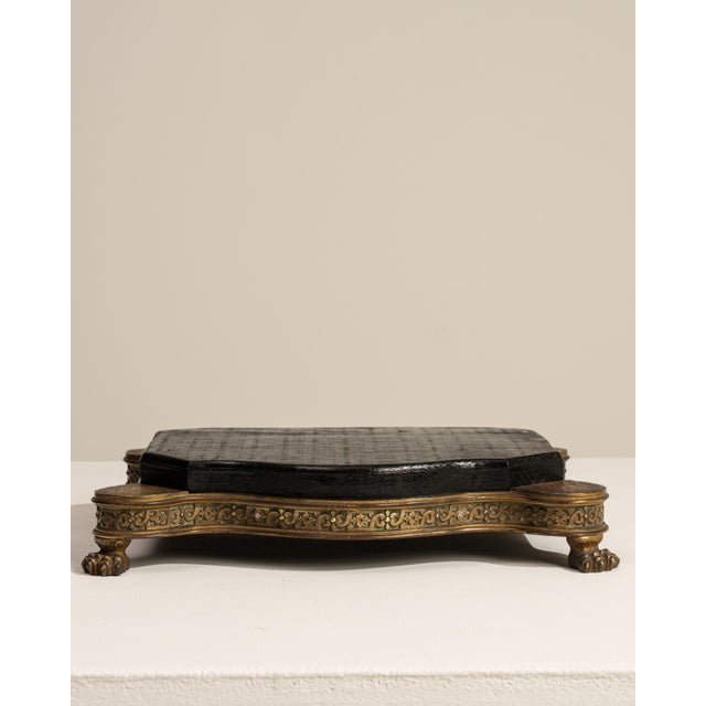 19th Century France Black Wood Pedestal For Sale - Image 10 of 18