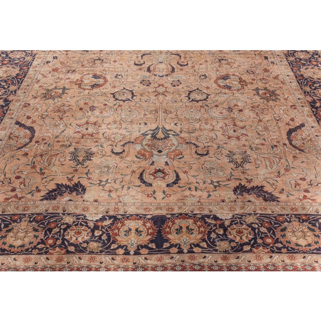 Turkish Antique Silk Turkish Rug For Sale - Image 3 of 8