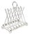 Vintage Silver Plated Letter Toast Rack For Sale