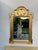 Gold 1950s Restored Neoclassical Gilt Console Table & Mirror Set With Polished Stone Top | Hand-Finished Gold Leaf For Sale - Image 8 of 9