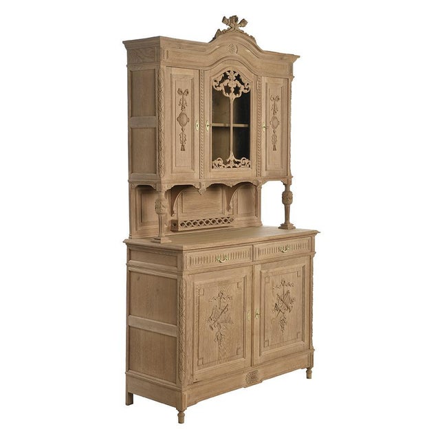 Raw Wood Cabinet, in Good conditions. Designed before 1890 This piece is designed in the style of the selected designer...