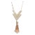 Vintage 1986 Valentino Vv Off White Perfume Tassel Necklace For Sale