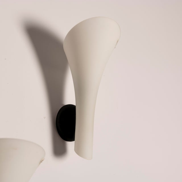 1980s Opaline Murano Glass Sconces by Carlo Nason, 1980s, Set of 4 For Sale - Image 5 of 8