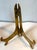 Mid-Century Modern Vintage Brass Petite Table Easel For Sale - Image 3 of 5