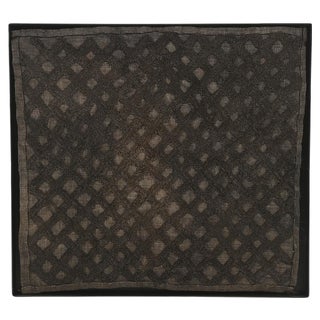 Framed Showo Raphia Wall Hanging, Congo For Sale