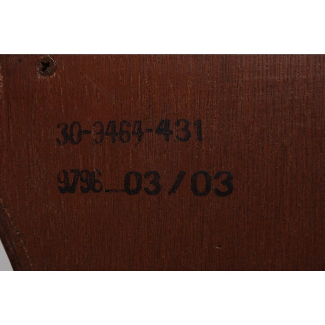 Ethan Allen Inlaid Townhouse Burl Wood Bombe Chest For Sale - Image 16 of 17