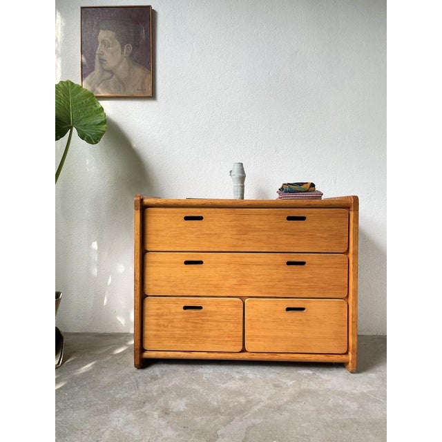 Yellow Pine Chest of Drawers Drawers, 1980s For Sale - Image 6 of 18