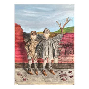 1948 World War II Aftermath Painting by Kamps