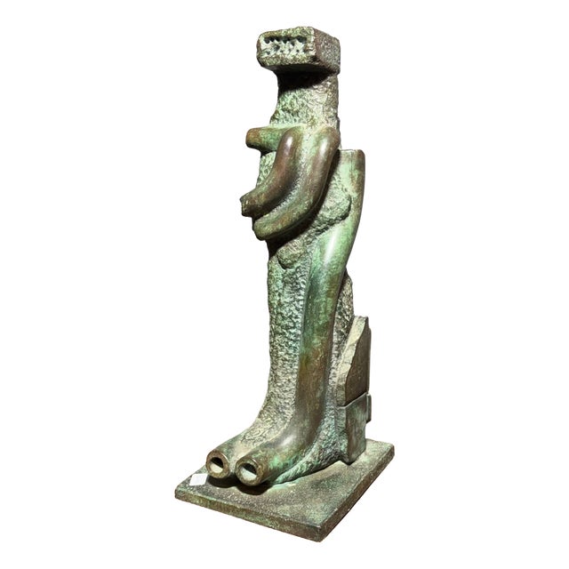 Horst Böhm, Modernist Sculpture Totem, 1983, Bronze For Sale