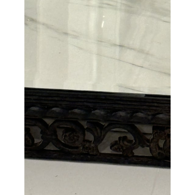 Mid Century Syroco 1964 Floral Design Mirror For Sale - Image 10 of 10