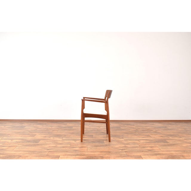 Beige Danish Teak Dining Chairs by Henning Kjærnulf for Korup Stolefabrik, 1960s, Set of 2 For Sale - Image 8 of 17