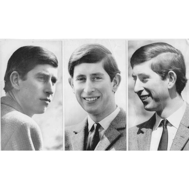 1968 Prince Charles Black and White Photograph For Sale - Image 4 of 4