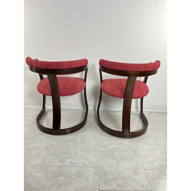 Set of Mid-Century Italian Curved Wooden Chairs attributed to Achille and Piergiacomo Castiglioni, 1960s For Sale - Image 4 of 9