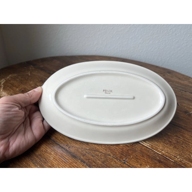 Pentik Finland Small Oval Platter For Sale - Image 4 of 9