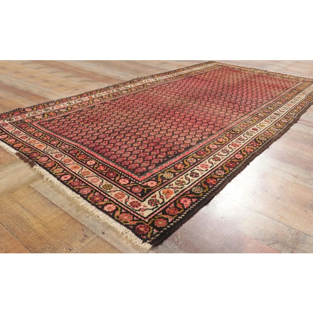 Textile Vintage Persian Malayer Rug - 04'02 X 08'08 For Sale - Image 7 of 10