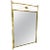 Vintage Modernist Billy Haines Style Brass Medallion Mirror 1960's For Sale