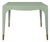 Matthew Izzo Home Lacey Light Green Lacquer Game Table For Sale