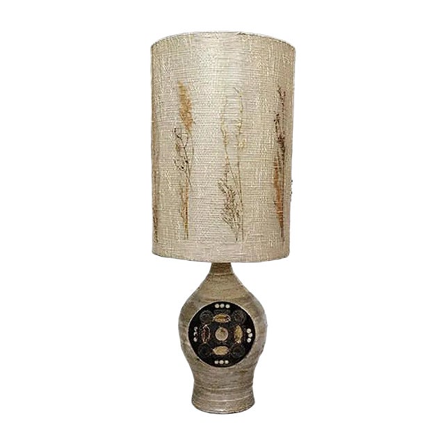 French Ceramic Table Lamp by Georges Pelletier, 1960s For Sale