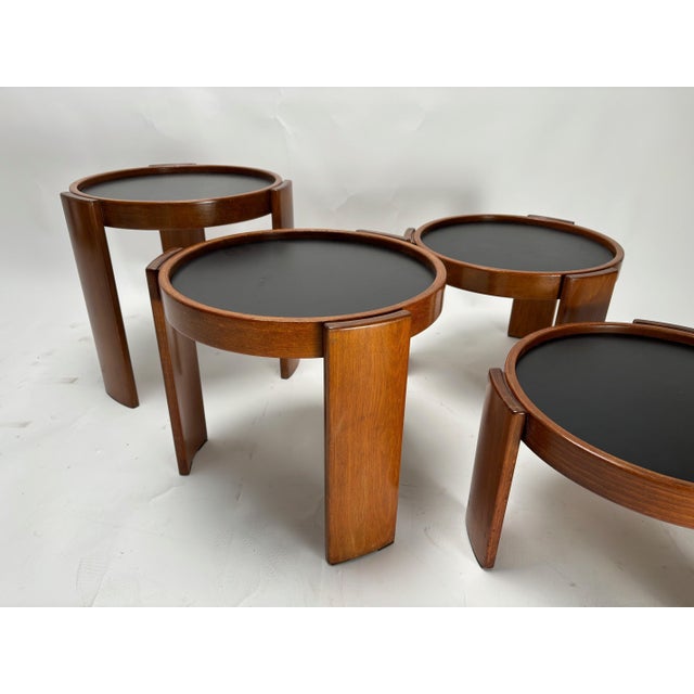 Vintage 780 Coffee Tables by Gianfranco Frattini for Cassina, Italy, 1960s, Set of 4 For Sale - Image 15 of 18