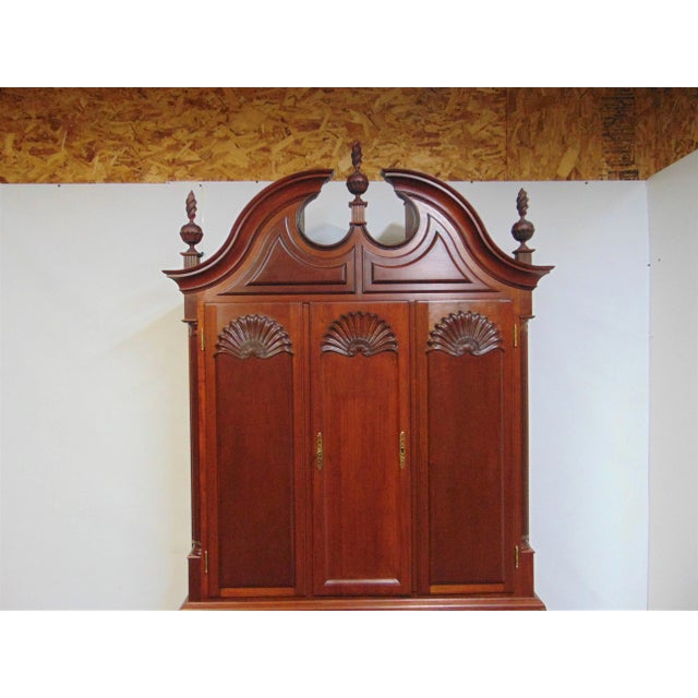 Late 20th Century Goddard Townsend Benchmade Chippendale Mahogany Blockfront Secretary Desk For Sale - Image 5 of 13