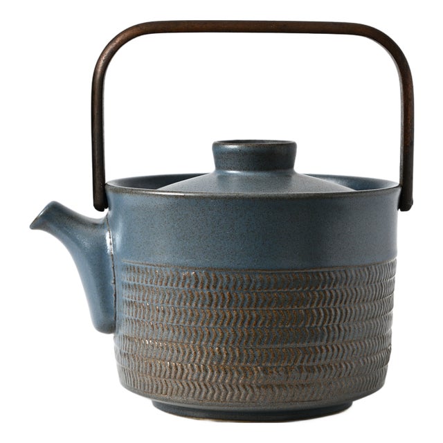 Mid-Century Chevron Teapot by Gill Pemberton for Denby, 1960s For Sale