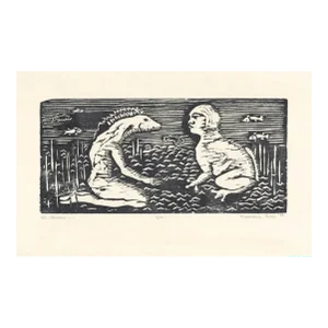 1998 Francesca Pitto El Chisme Linocut