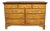 Hitchcock Furniture Maple Nine-Drawer Dresser With Floral Stenciling For Sale