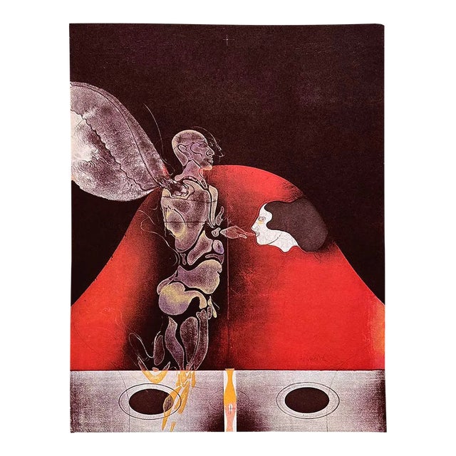 Paul Wunderlich 19 L’Ange a L’index 1974 For Sale
