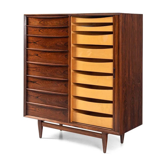 A beautiful example of Scandinavian modernism, this Svend A. Madsen dresser for Falster Møbelfabrik showcases the clean...