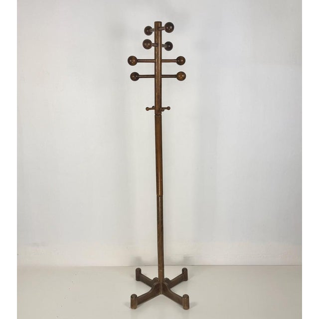 Wood Mid-Century Wooden Sputnik Coat Hanger, 1970s For Sale - Image 7 of 7