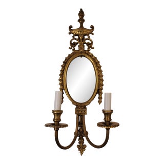 Mid 20th Century Mirrored Sconce For Sale