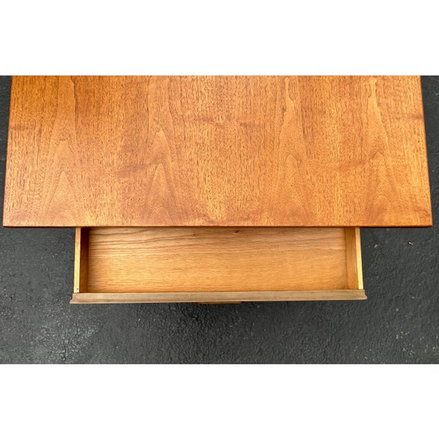 Mid-Century Modern Walnut Three-Drawer Table, Jack Cartwright for Founders For Sale - Image 9 of 12
