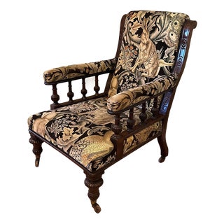 Victorian Lounge Chair, 1890s For Sale
