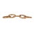 New special order item. Not vintage. OVAL NATURAL RATTAN DECORATIVE CHAIN WITH BRASS DETAIL Width:30.00" Height:4.50"...