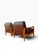 Brown Pair of Danish Modern Leather Lounge Chairs | Sculpted Maple Frames | Brown Leather With Tufted Backs | C. 1960s For Sale - Image 8 of 18