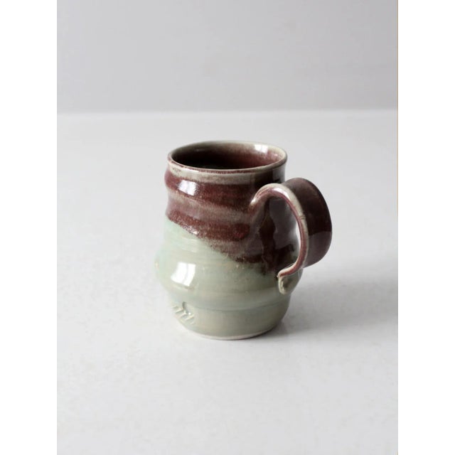 Vintage Studio Pottery Mug For Sale - Image 4 of 10